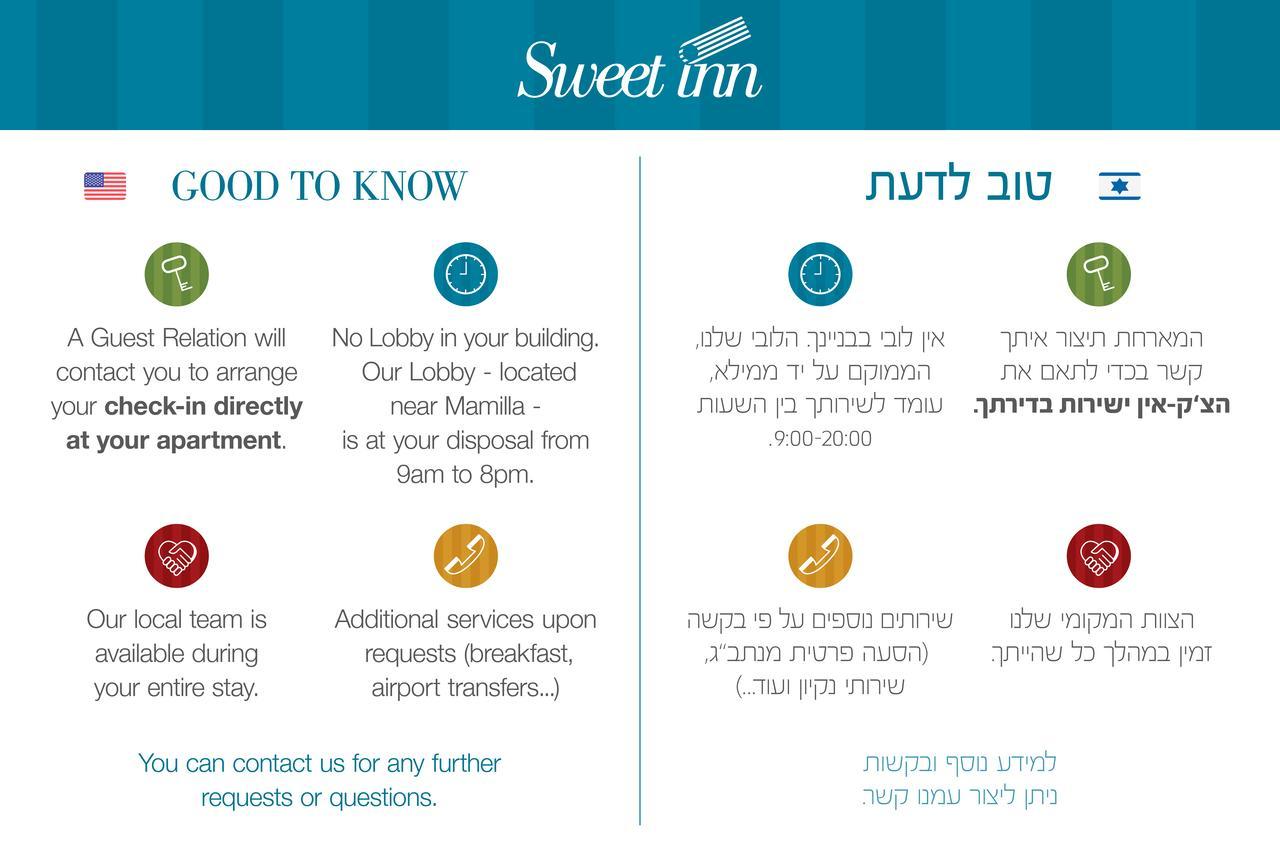 Sweet Inn Apartments - Amatsya Street Йерусалим Екстериор снимка